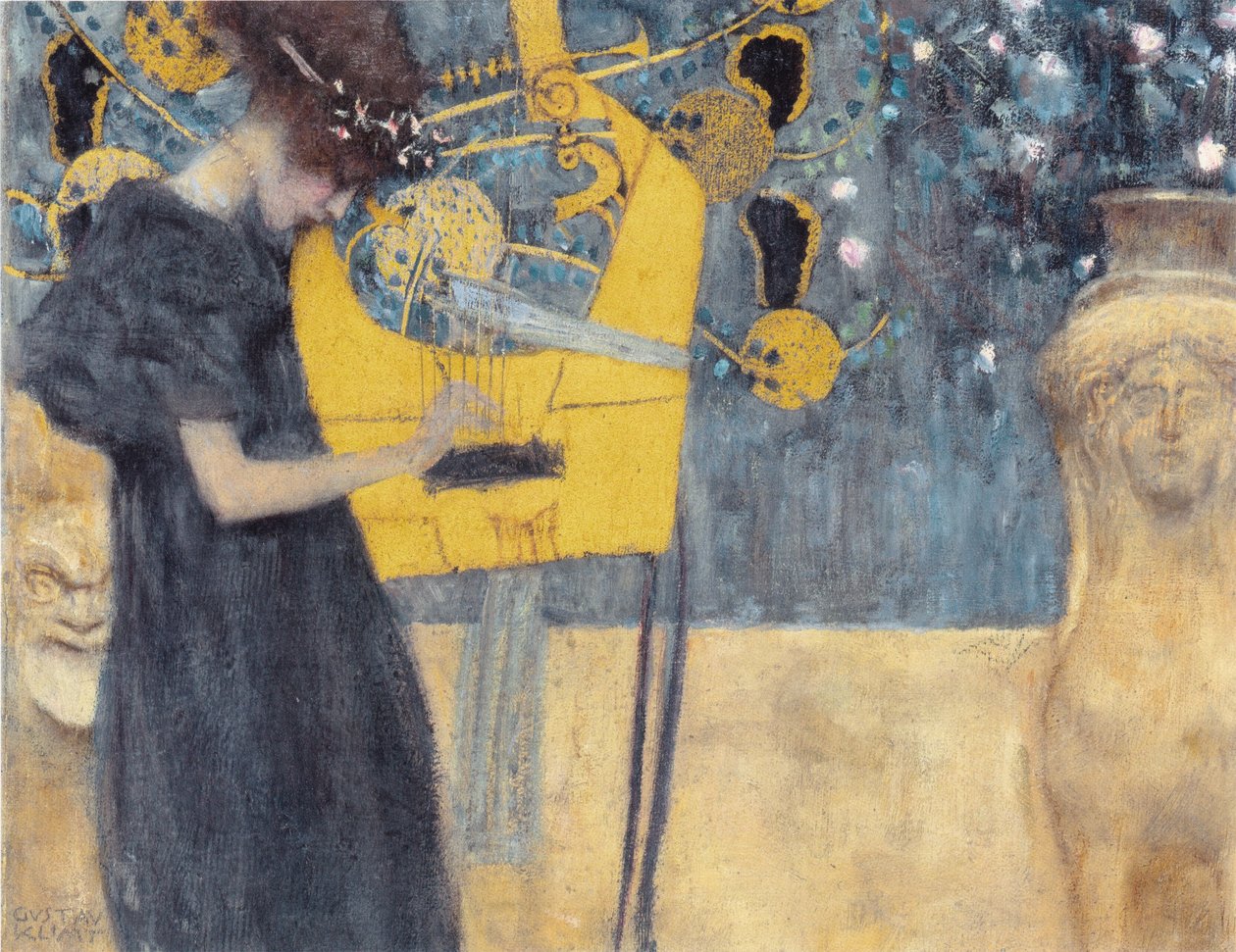 müzik 1 by Gustav Klimt