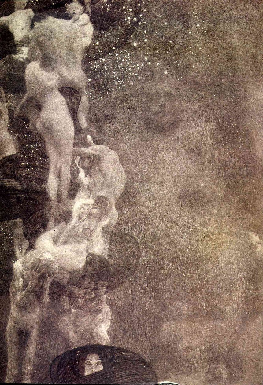 Felsefenin son hali by Gustav Klimt