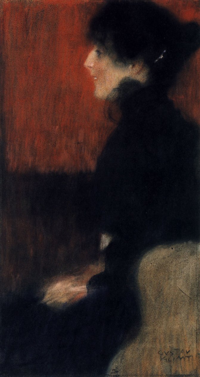 Bir Bayan Portresi by Gustav Klimt