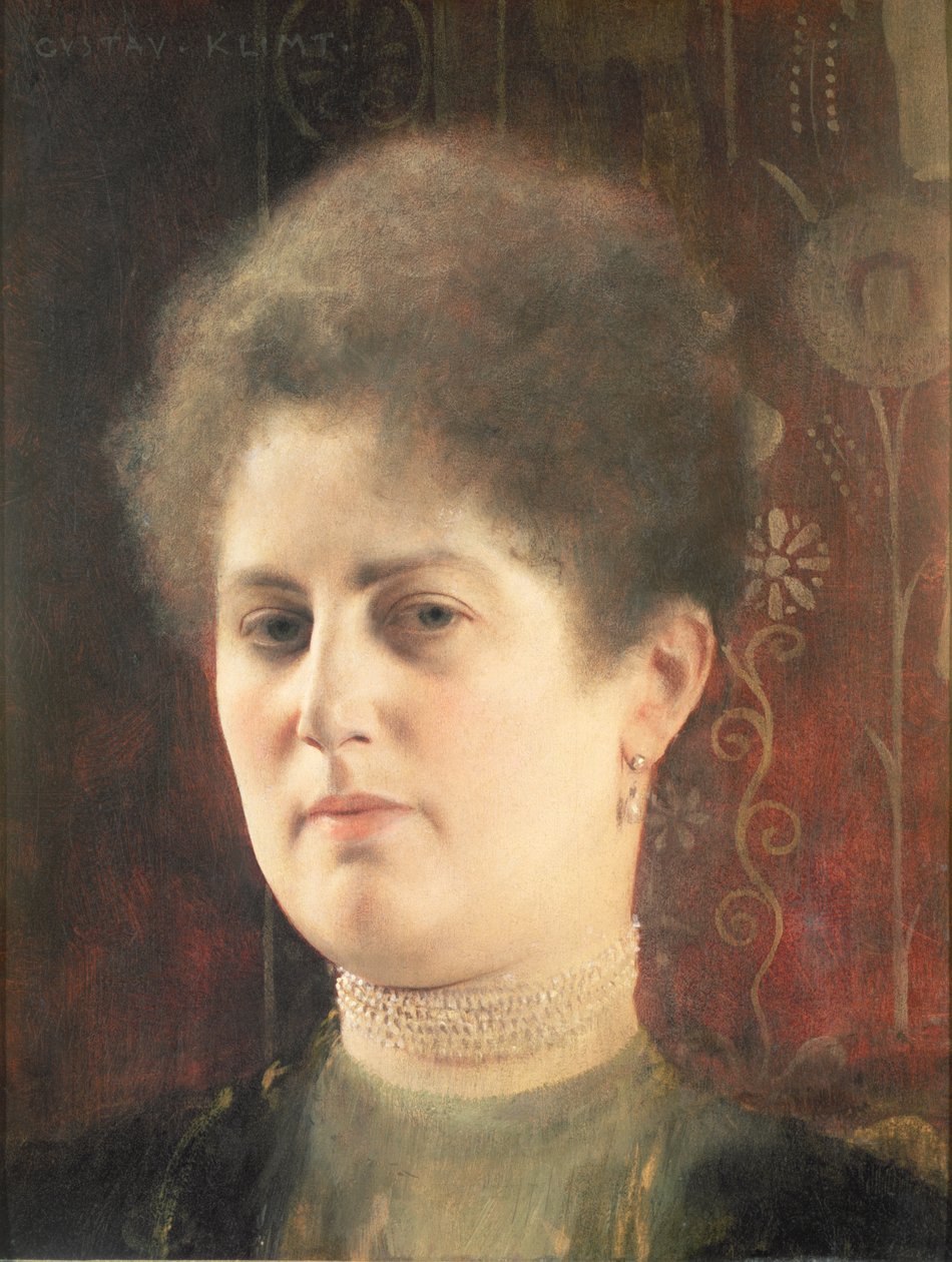 Bir bayanın portresi by Gustav Klimt