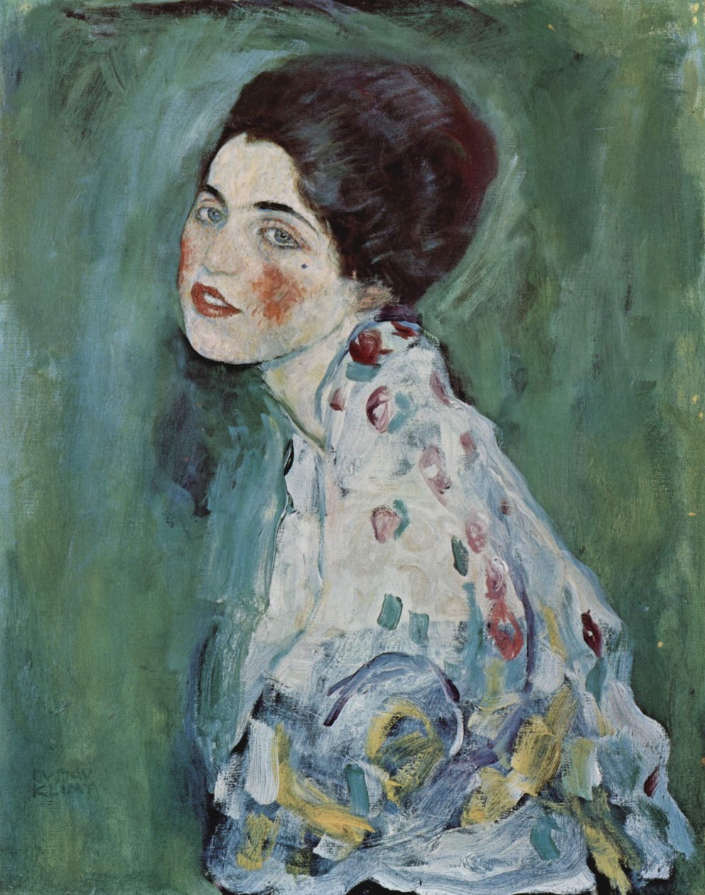 Bir bayanın portresi by Gustav Klimt