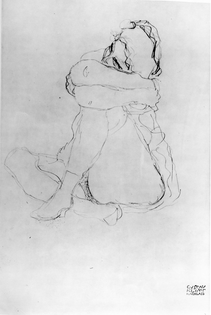 Oturan Kadın by Gustav Klimt