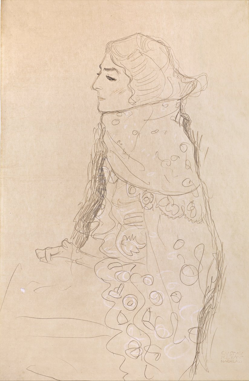Oturan Kadın by Gustav Klimt