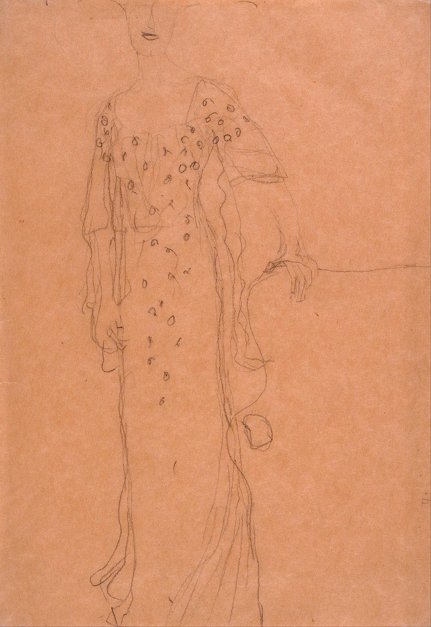 Adele Bloch-Bauer I Portresi Çalışması by Gustav Klimt