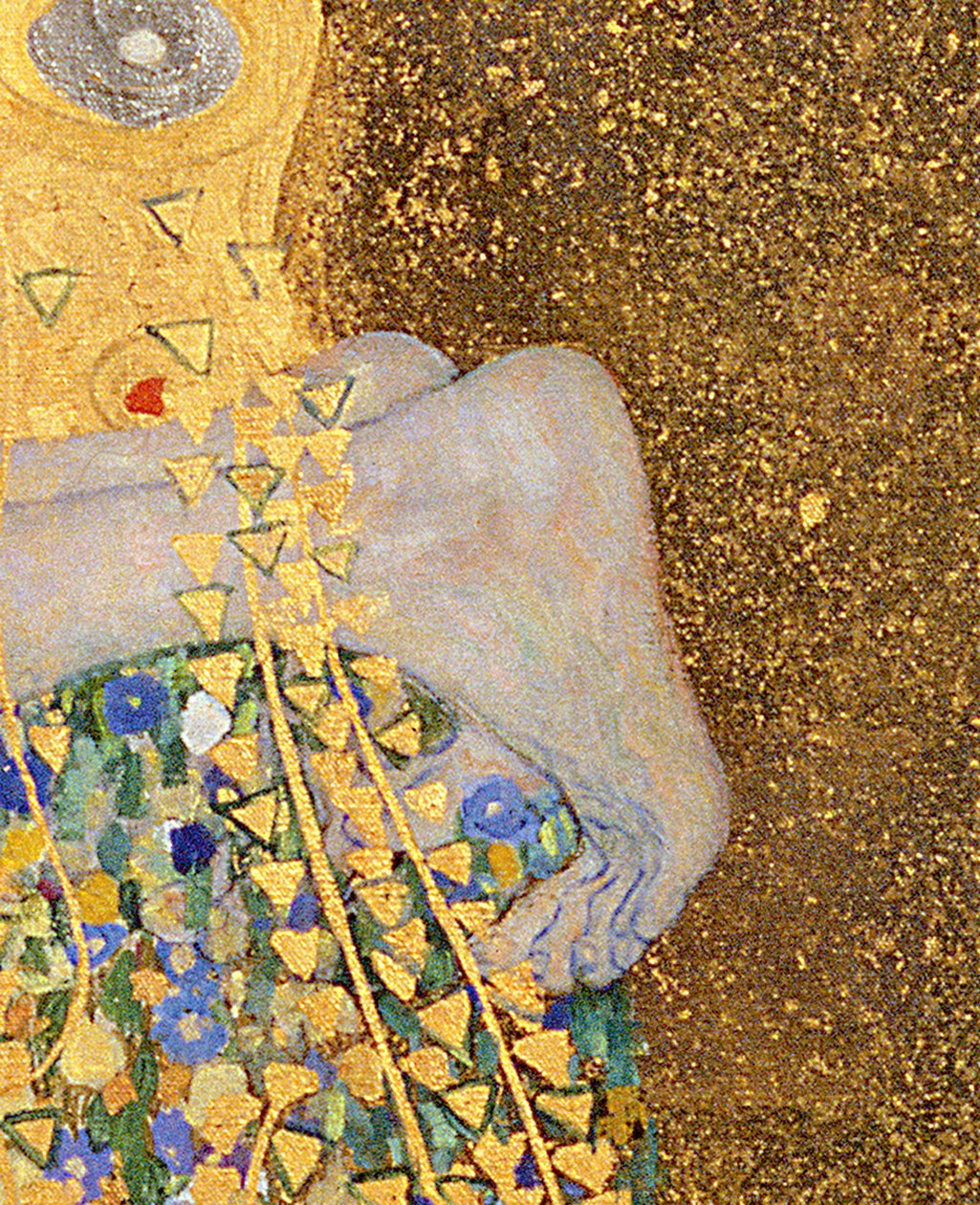 Öpücük, 1907-08 tuval üzerine yağlı boya, 601 detayı by Gustav Klimt