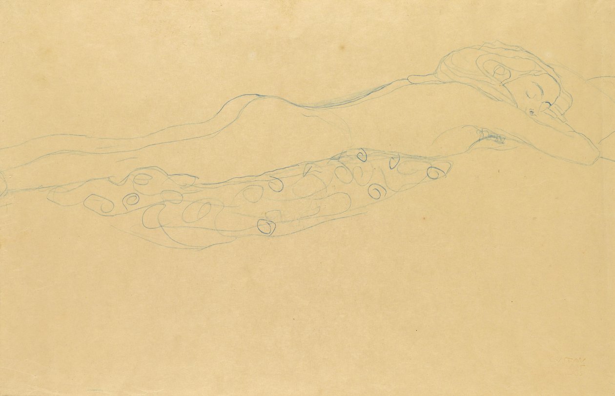 Su yılanları II by Gustav Klimt