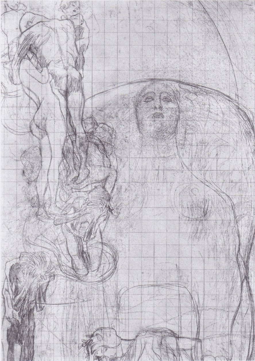Felsefenin transfer taslağı by Gustav Klimt