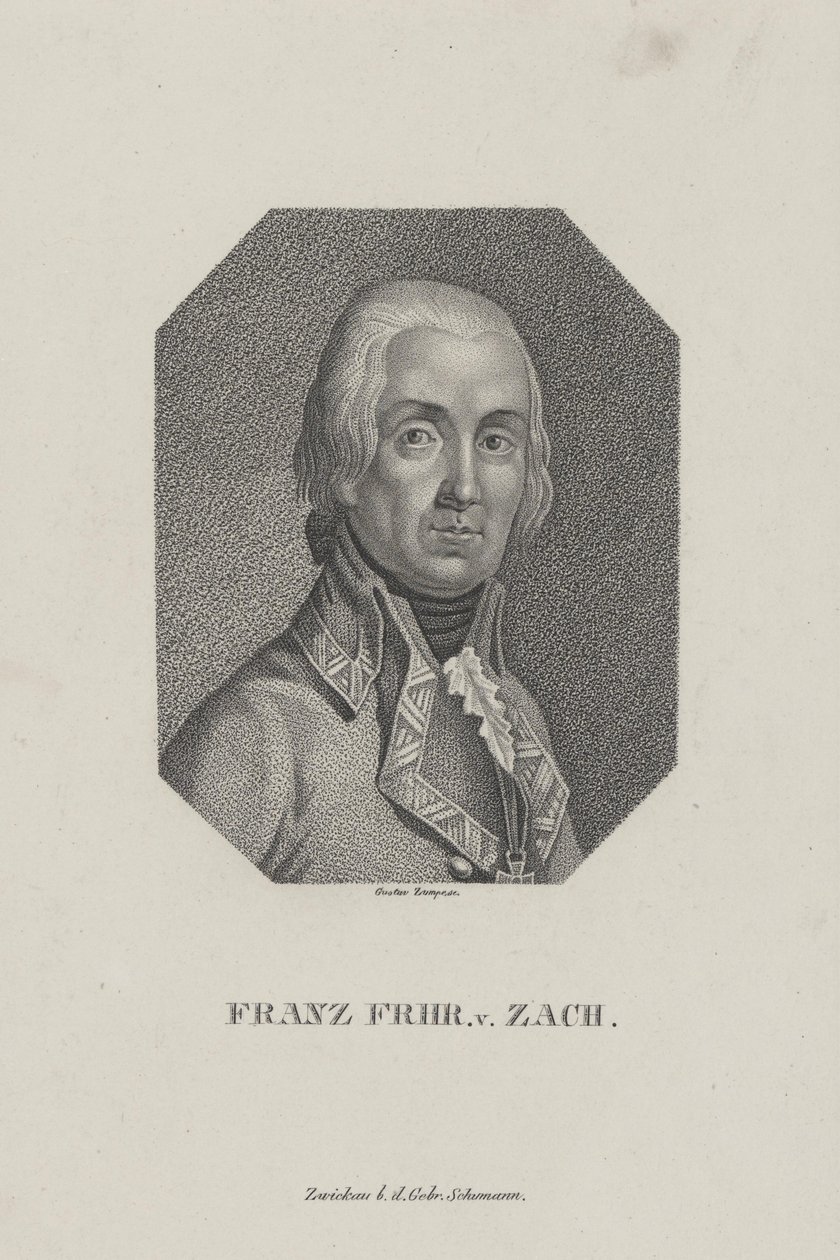 Franz Frhr. v. Zach. noktalı dikiş by Gustav Zumpe