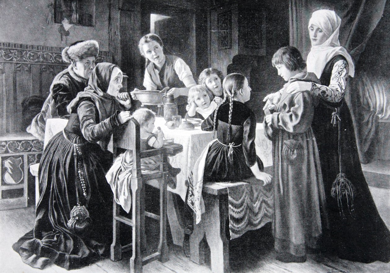 Martin Luther'in çocukluğu, 'Ulusun Tarihi'nden bir örnek by Gustav Adolph Spangenberg