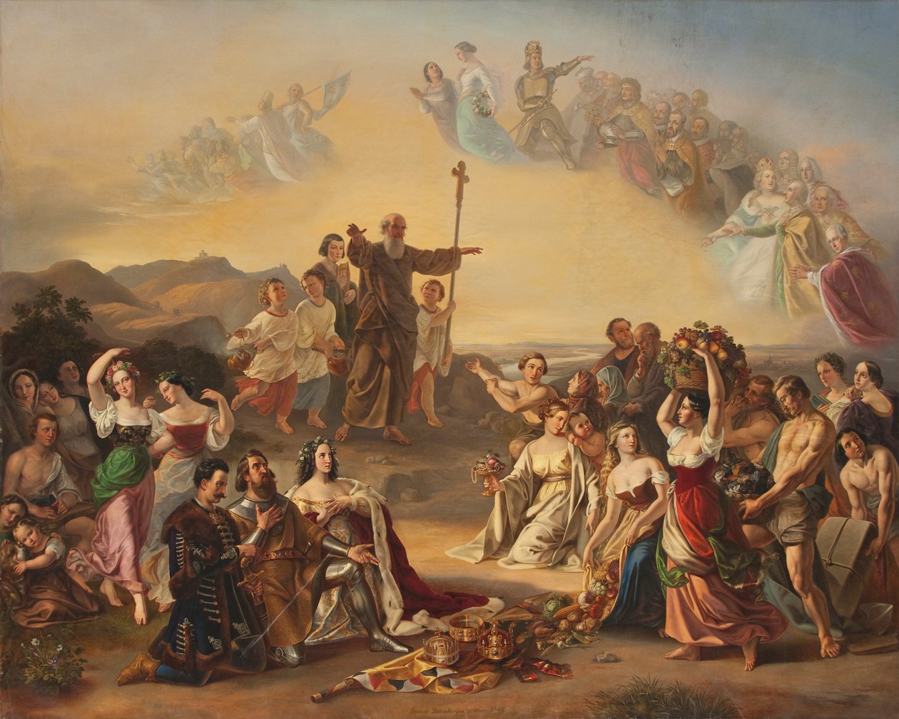 Aziz Severin Avusturya ülkesini kutsuyor by Gustav Dittenberger