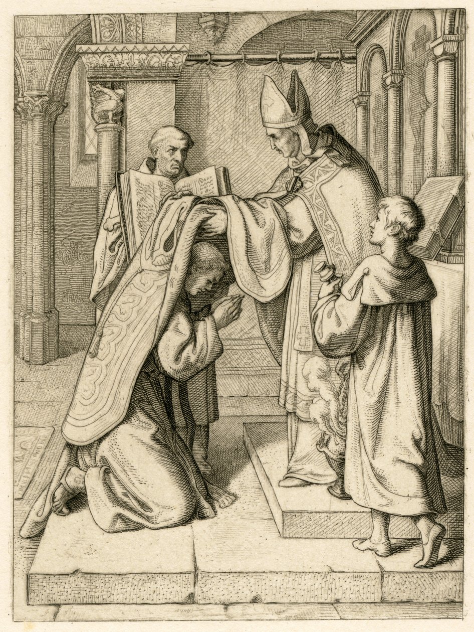 Martin Luther rahip olarak atanır by Gustav Ferdinand Leopold Konig