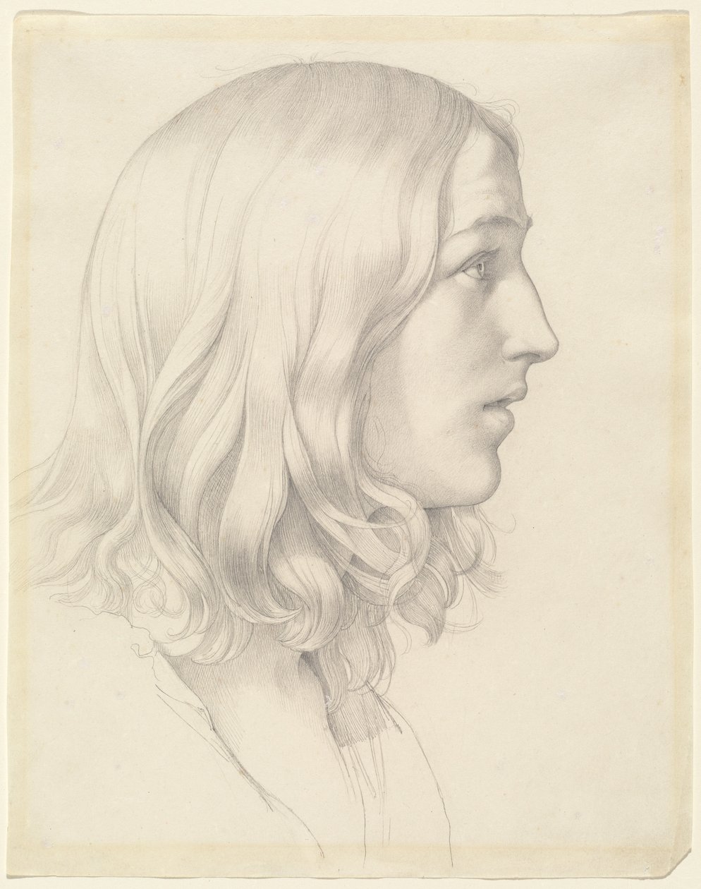 Genç Bir Adamın Başı by Gustav Heinrich Naeke