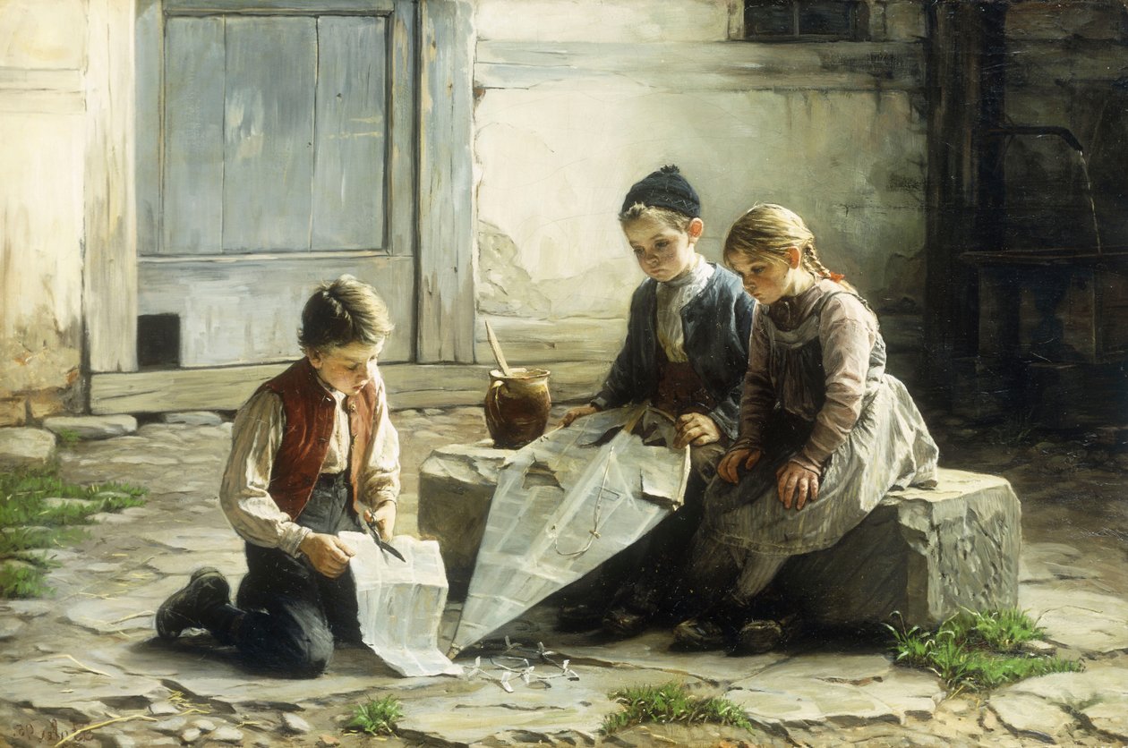 Uçurtmanın Tamiri, 1895 by Gustav Igler