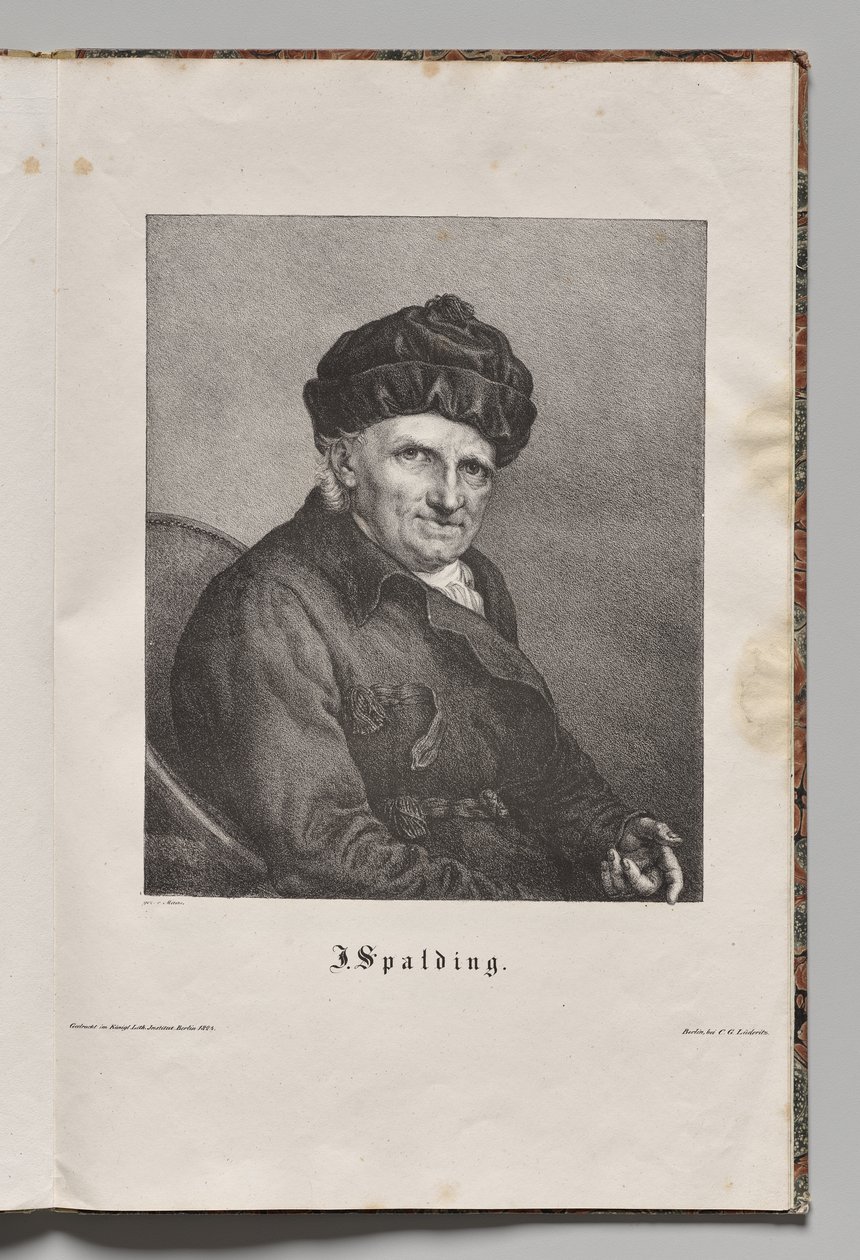 Almanya'nın Ünlü Yazarları: Johann Joachim Spalding'in Portresi by Gustav Karl Friedrich Luderitz