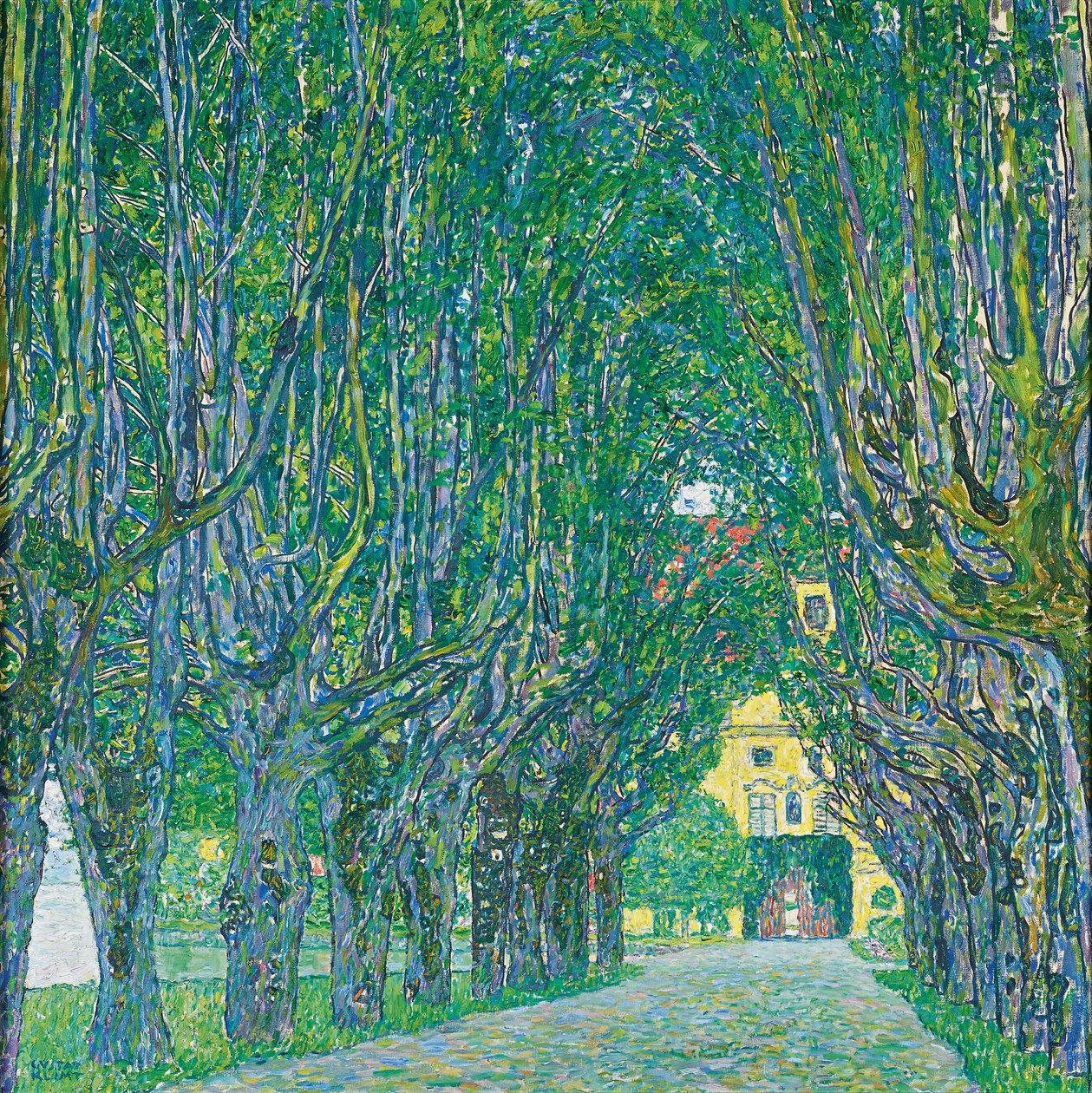 Kale odasına giden cadde by Gustav Klimt