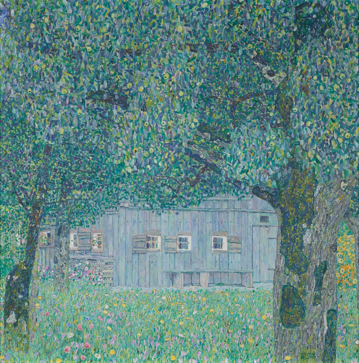 Buchberg'de Çiftlik Evi (Yukarı Avusturya Çiftlik Evi) by Gustav Klimt