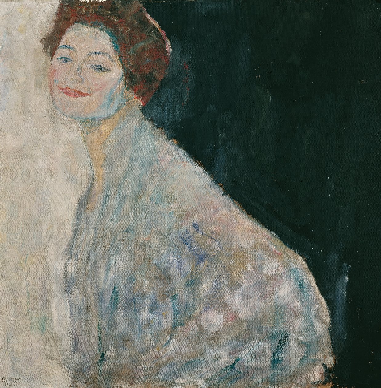 beyazlı bayan by Gustav Klimt