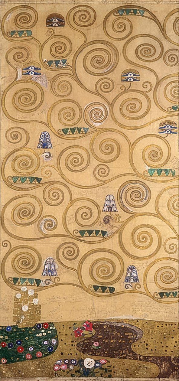 Stoclet friz için tasarım. Detay. 1905/09 by Gustav Klimt
