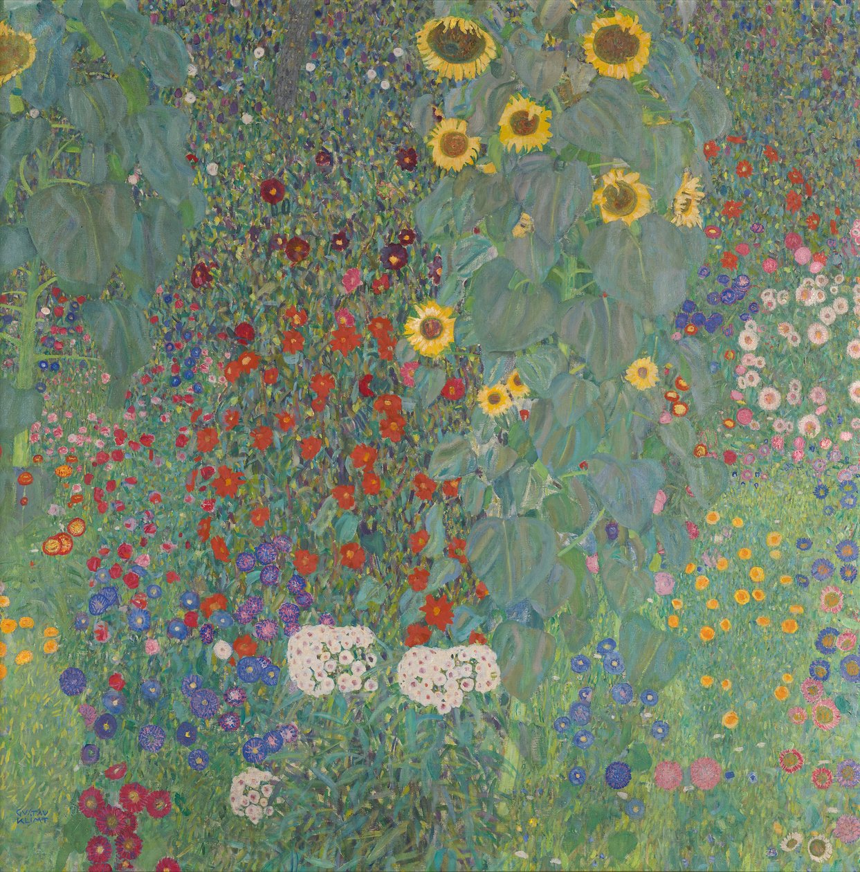Ayçiçekleri ile Çiftlik Bahçesi by Gustav Klimt