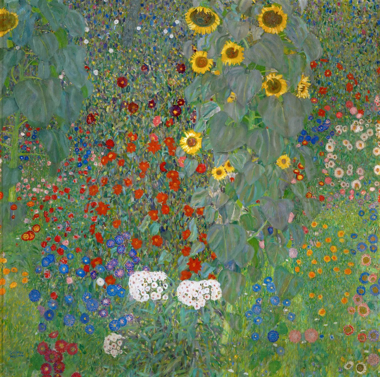 Ayçiçekli Çiftlik Bahçesi, 1905-1906 by Gustav Klimt