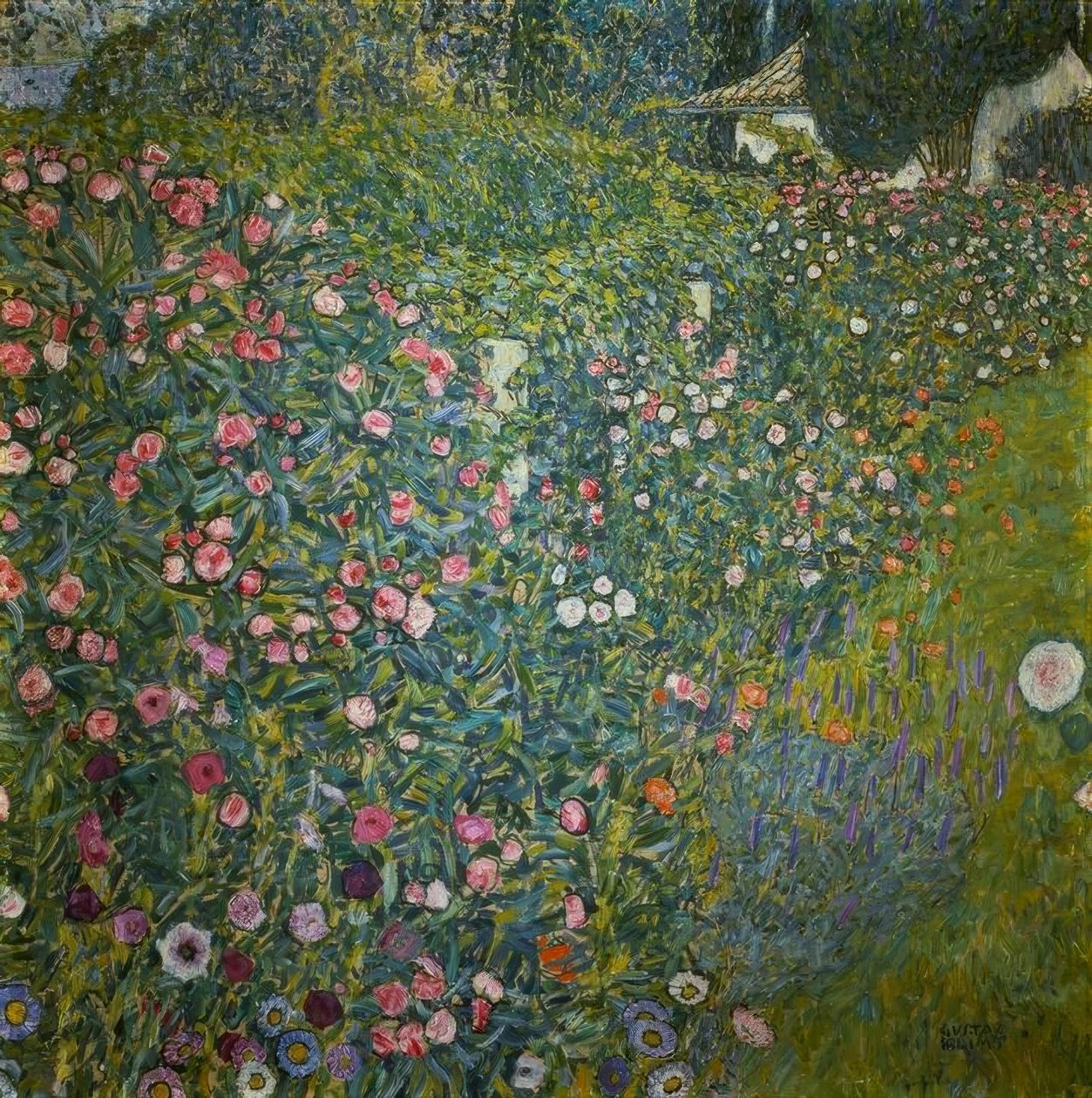 İtalyan bahçe manzarası by Gustav Klimt