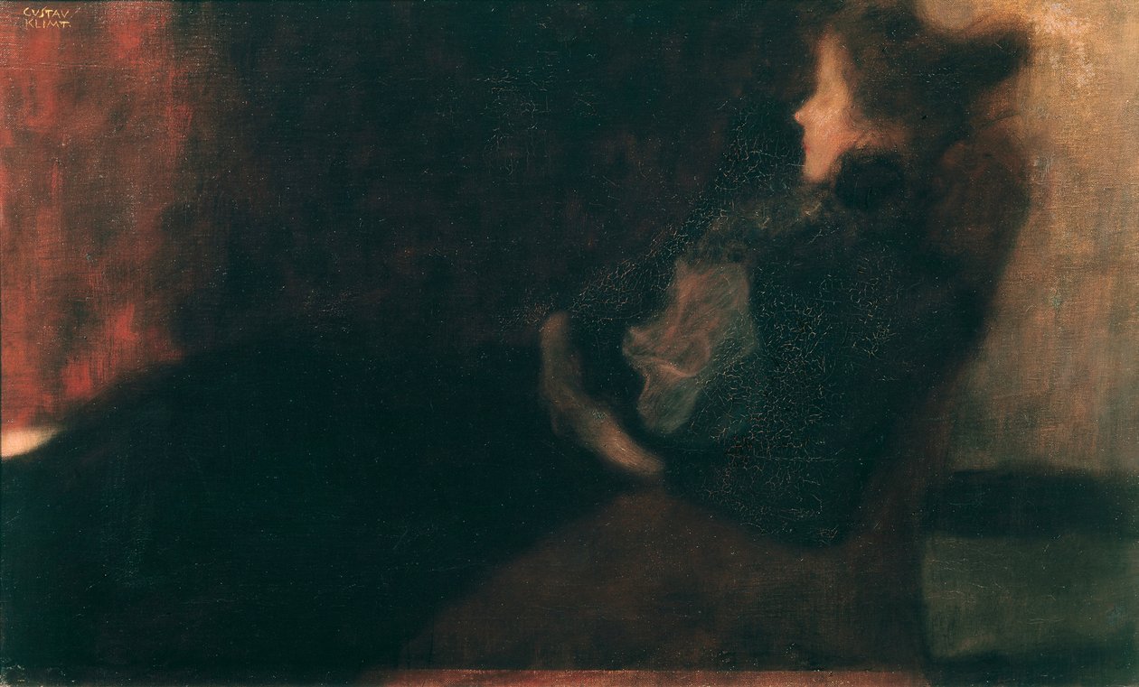 Şöminedeki Bayan by Gustav Klimt