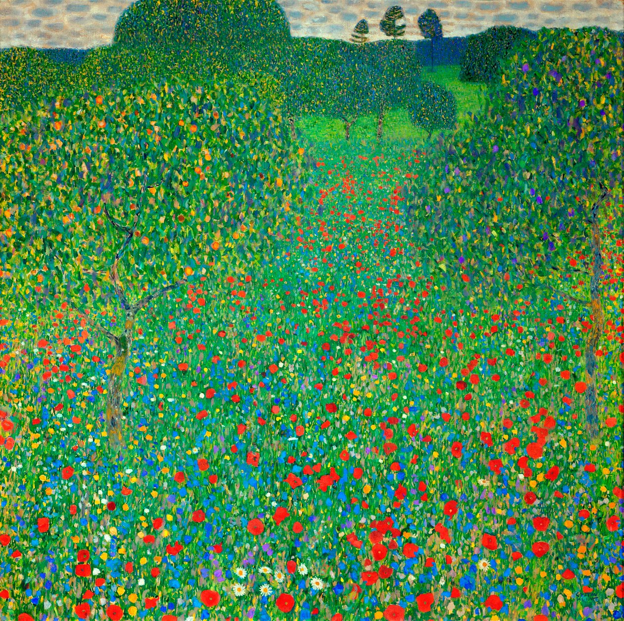Haşhaş Tarlası, 1907 by Gustav Klimt