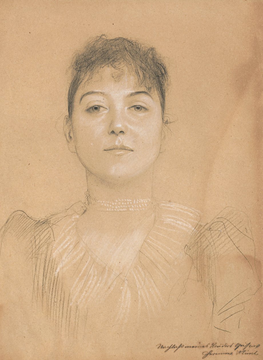 Bir Kadın Portresi, c.1890-1891 by Gustav Klimt