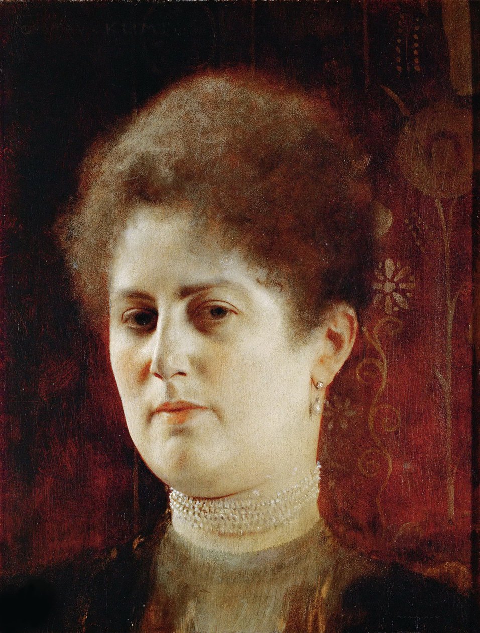 Bir kadının portresi, 1894. by Gustav Klimt