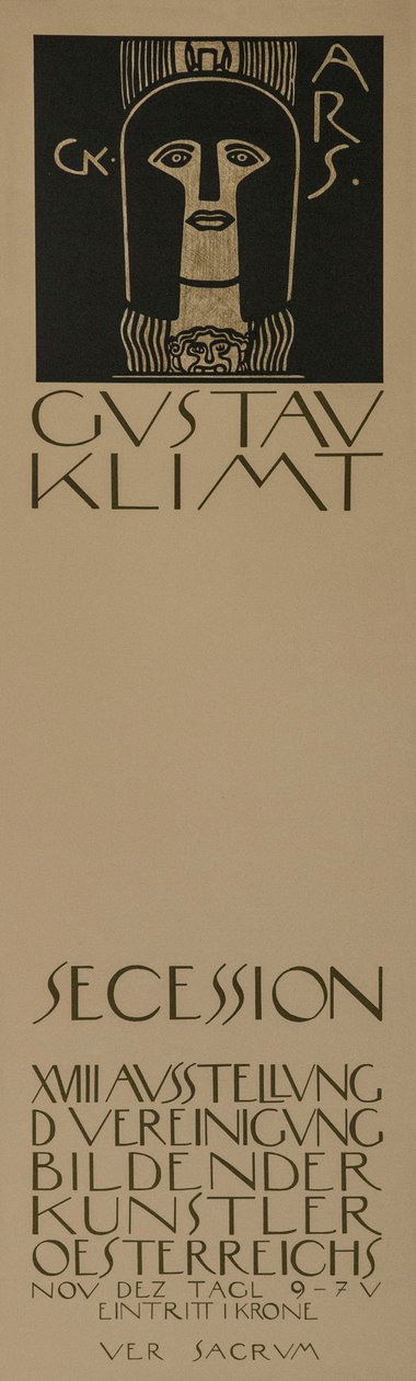 On sekizinci Viyana Ayrılık Sergisi Afişi, 1903. by Gustav Klimt