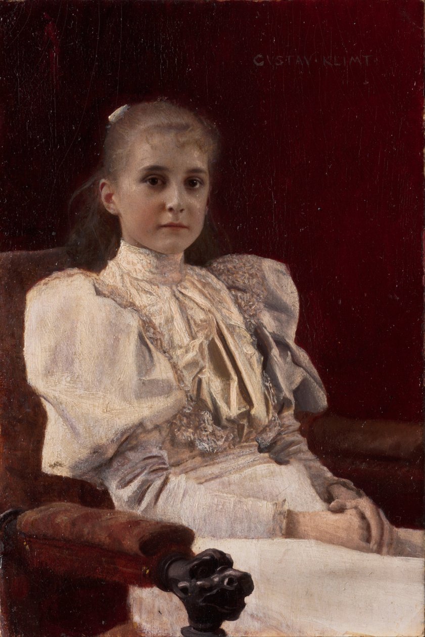 Oturan Genç Kız, 1894 by Gustav Klimt