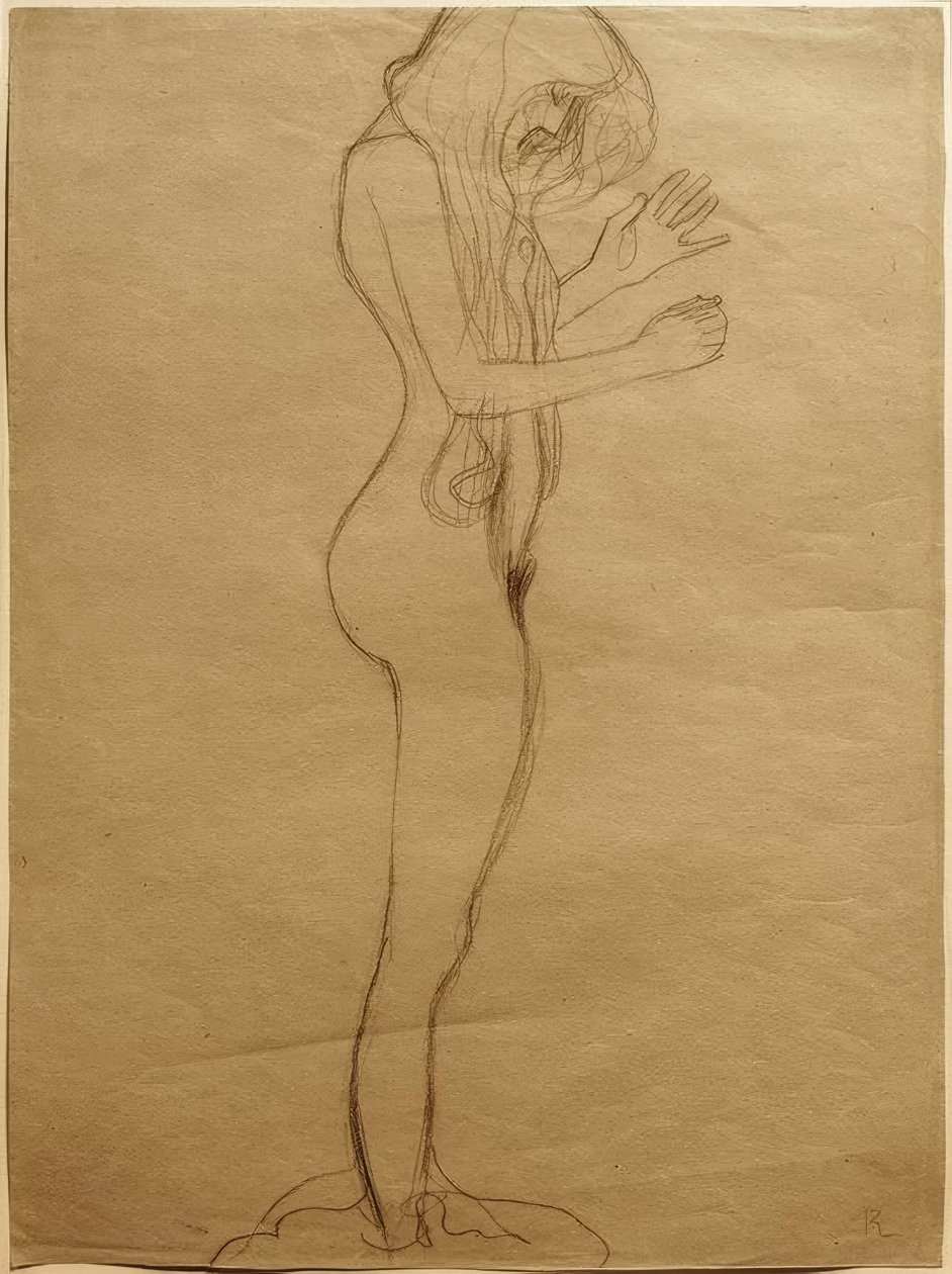 Beethoven frizinde şiir çalışması by Gustav Klimt