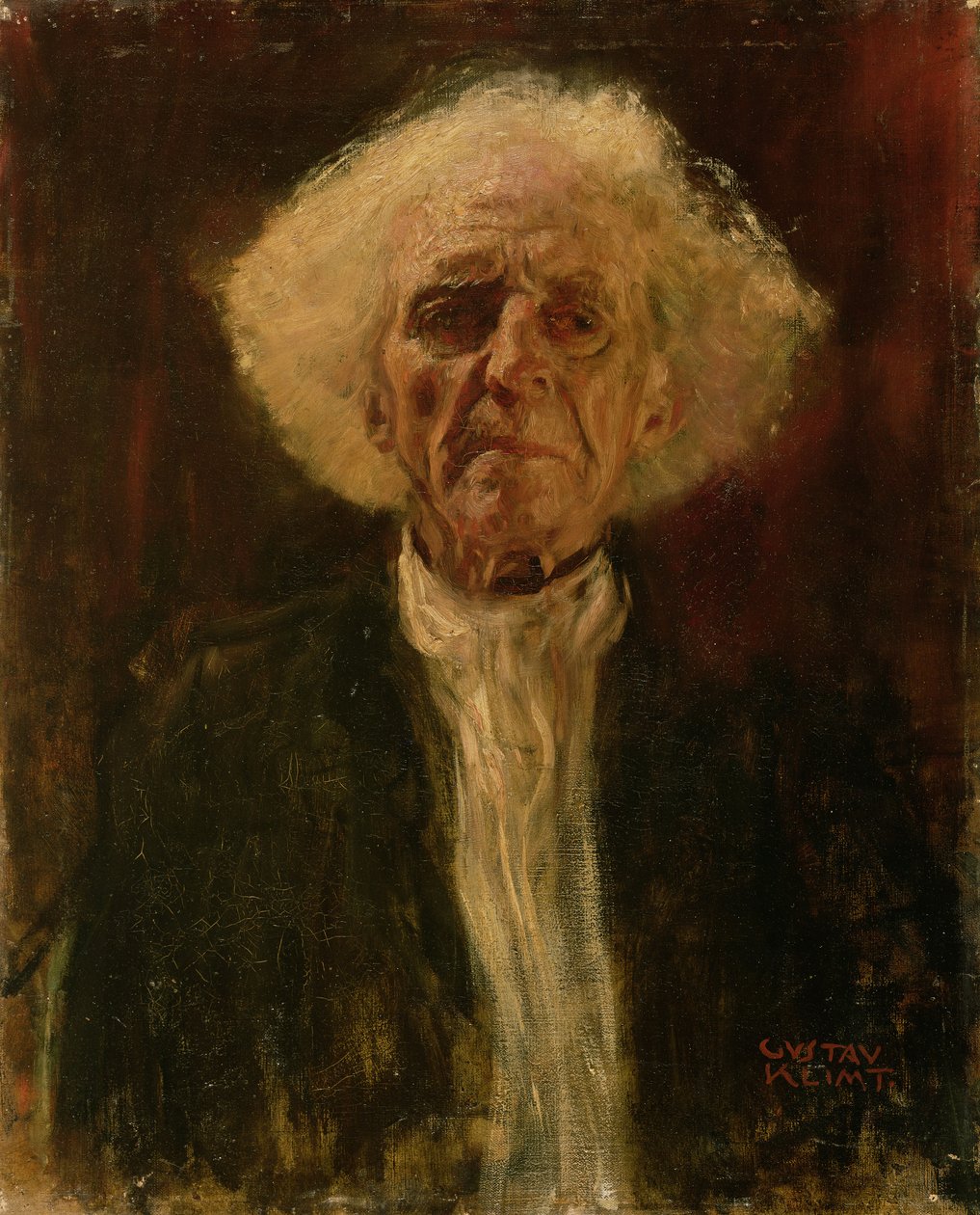Kör Bir Adamın Başının İncelenmesi by Gustav Klimt