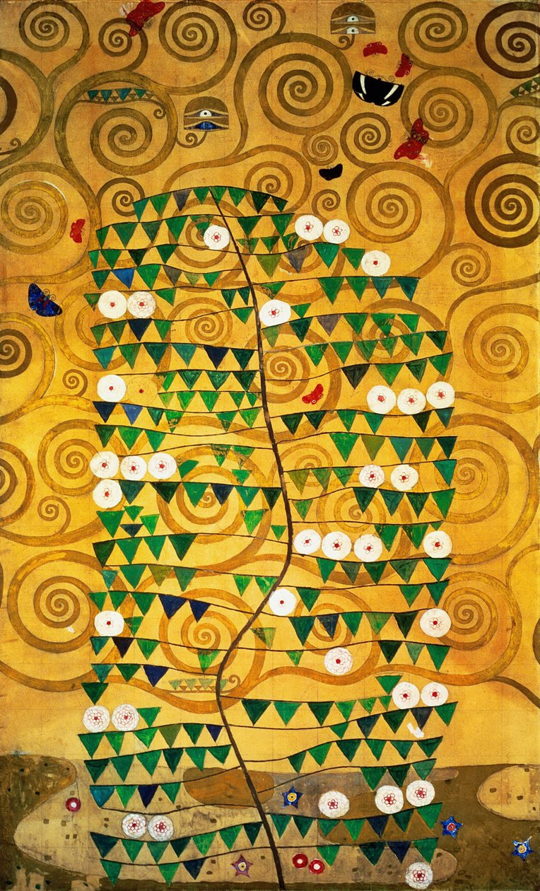 Stoclet Frizi, Detay: Hayat Ağacı, 1905-1909 by Gustav Klimt