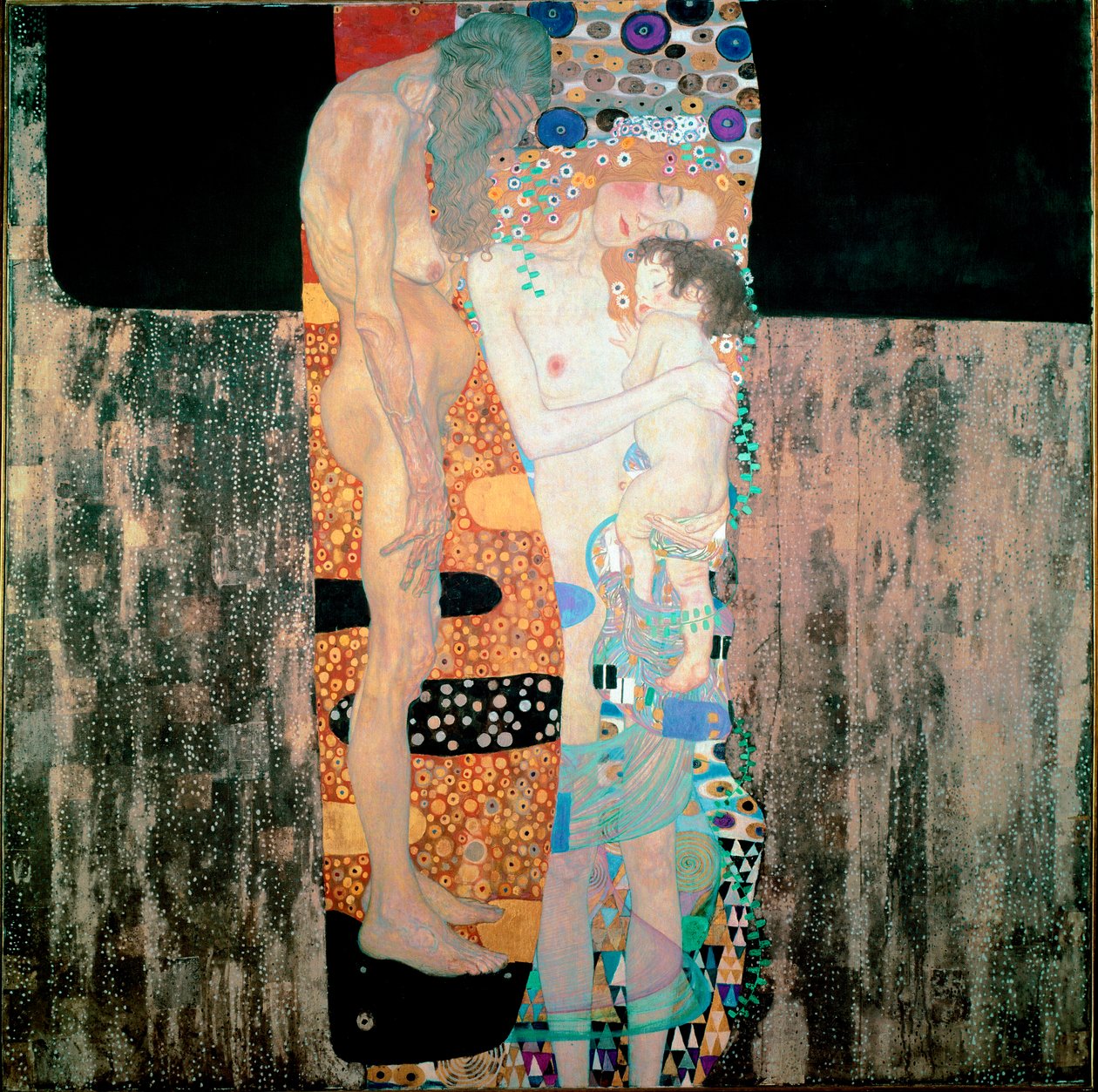 Kadının Üç Çağı Gustav Klimt (1862-1918) 1905 Dim. 180x180 cm Roma, Galleria Nazionale d