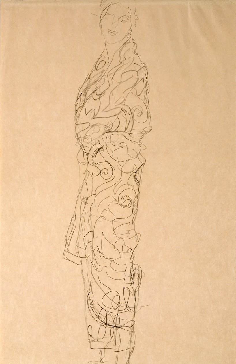 Kimono giyen kadın by Gustav Klimt