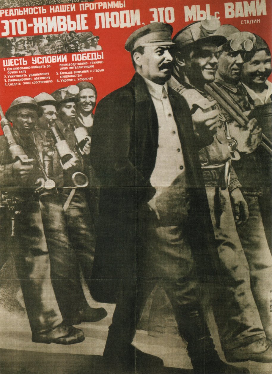 Programımızın Gerçeği Gerçek İnsanlar: Sen ve Ben Posteri, 1931 by Gustav Klutsis