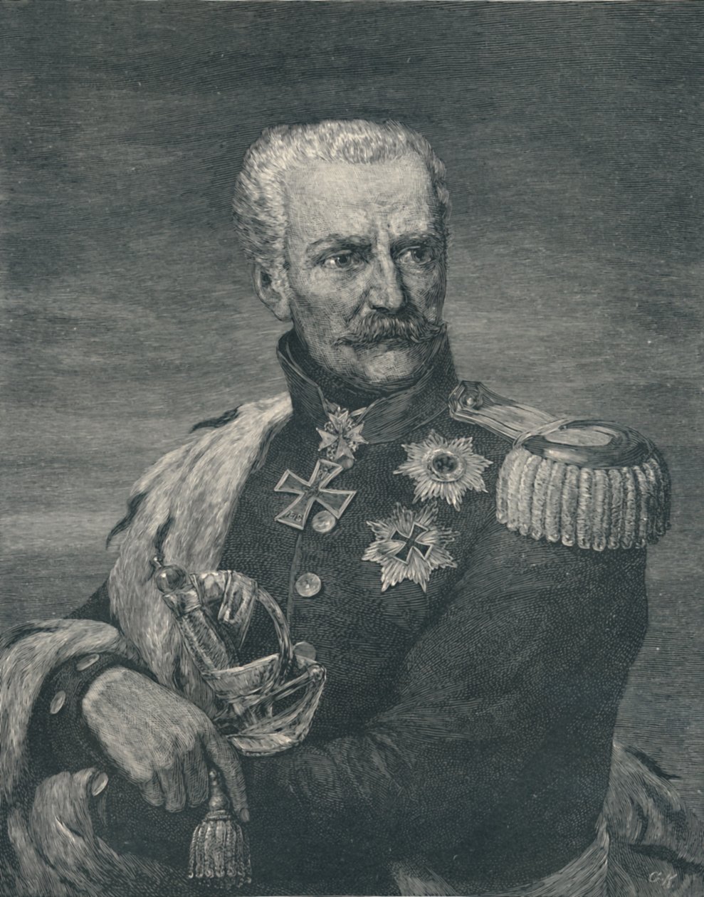 Gebhard Leberecht Von Blucher, Wahlstadt Prensi, c1815-1819, 1896 by Gustav Kruell