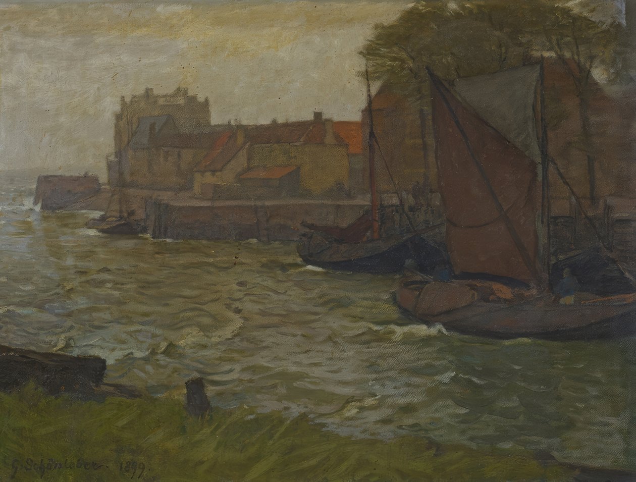Veere limanında by Gustav Schönleber