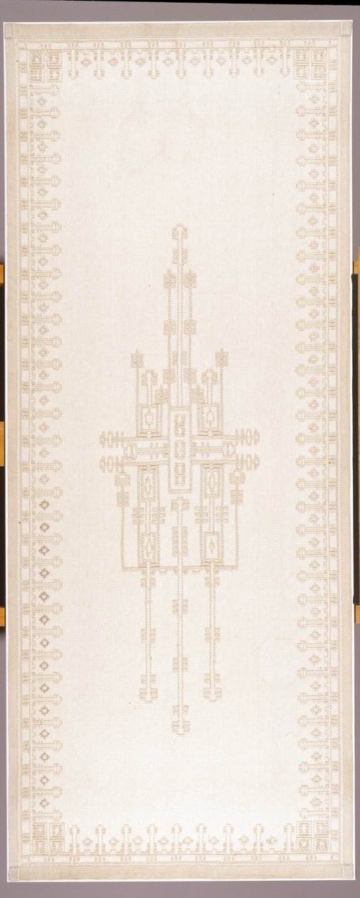 Perde paneli, c.1908 (pamuk ve keten) by Gustav Stickley