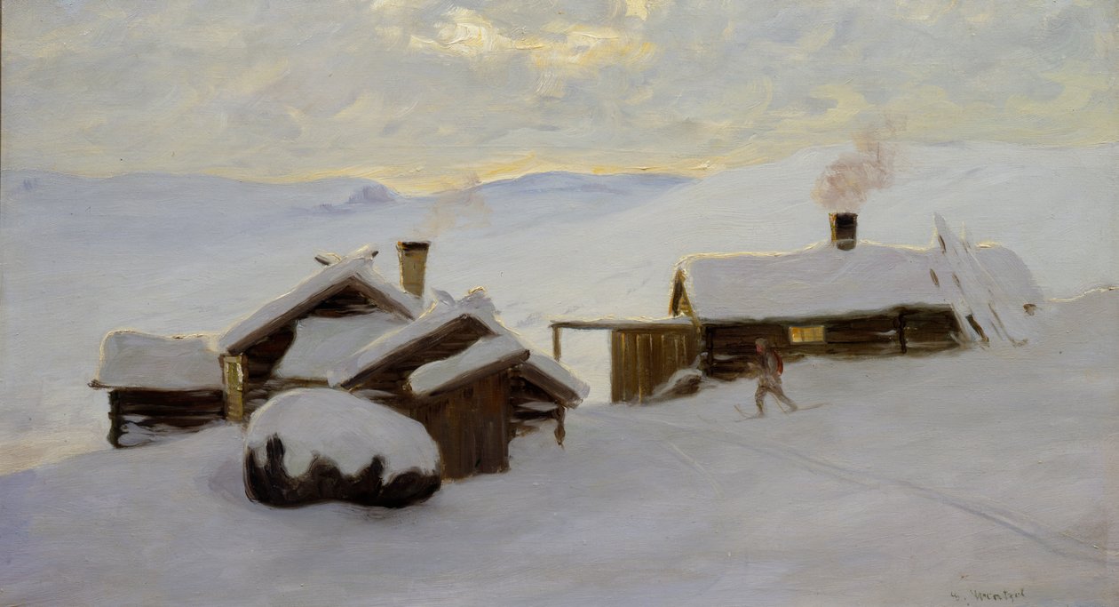 Sjodalen (tuval üzerine yağlı boya) by Gustav Wentzel