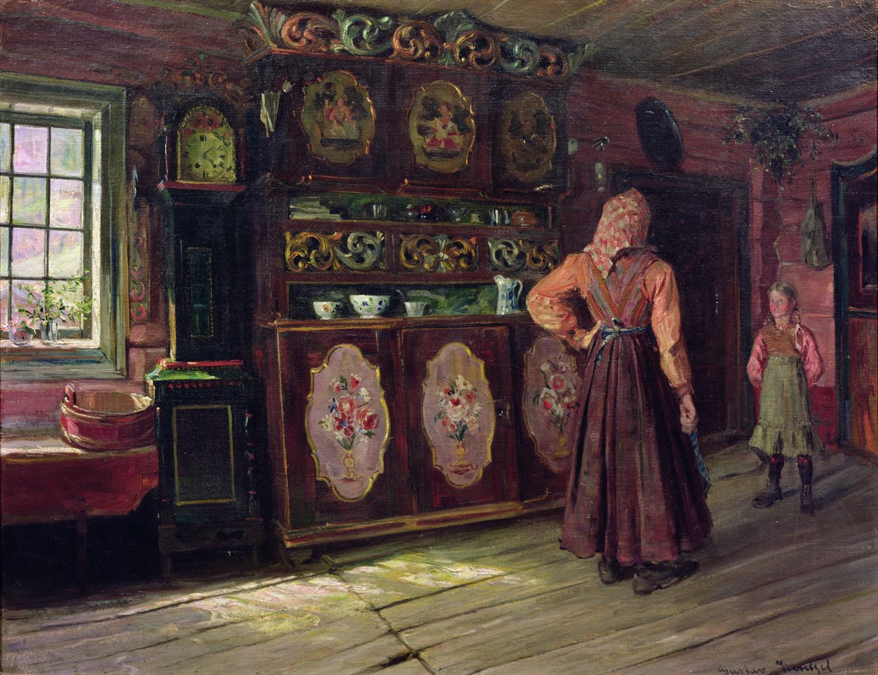 Ders (tuval üzerine yağlı boya) by Gustav Wentzel