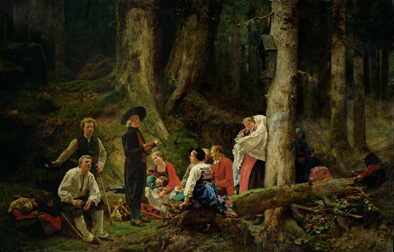 The Pilgrims from the Abbey of St. Odile  by Gustave Brion