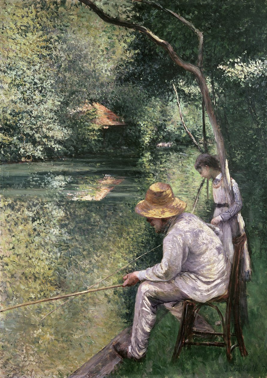 Olta balıkçılığı, 1878 by Gustave Caillebotte