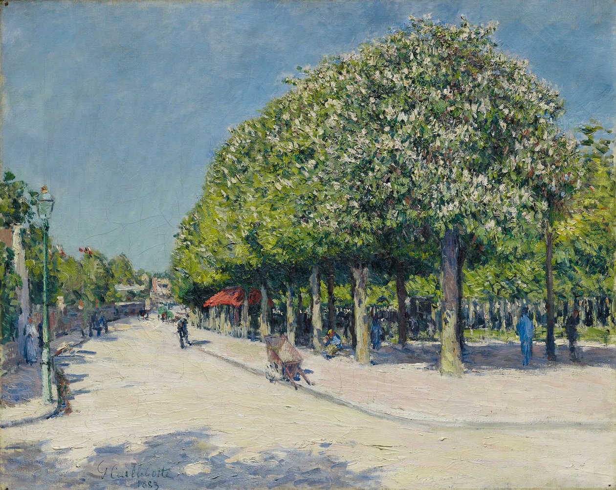 Argenteuil, eğlence fuarı by Gustave Caillebotte