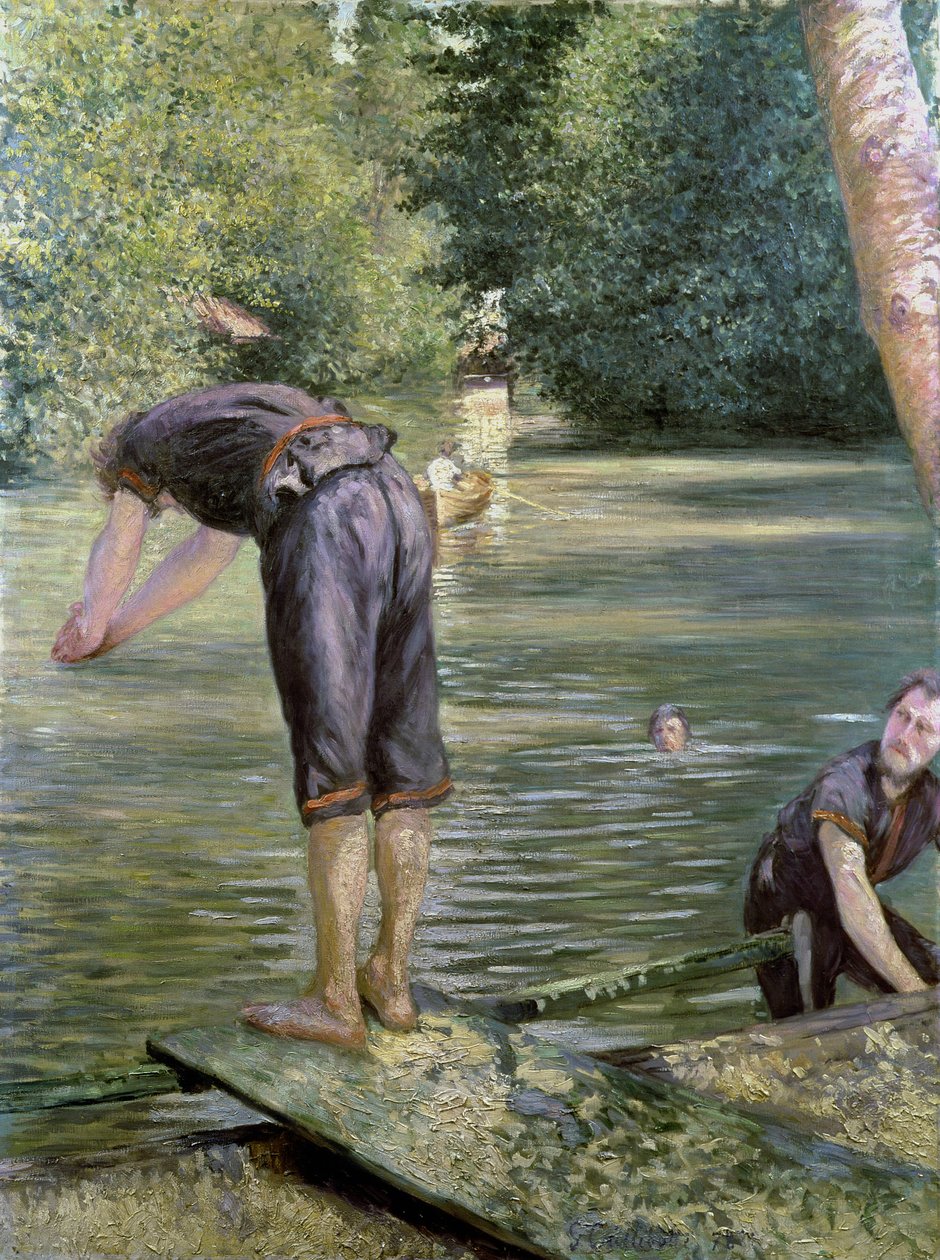Yerres Kıyısında Yıkananlar, 1878 by Gustave Caillebotte