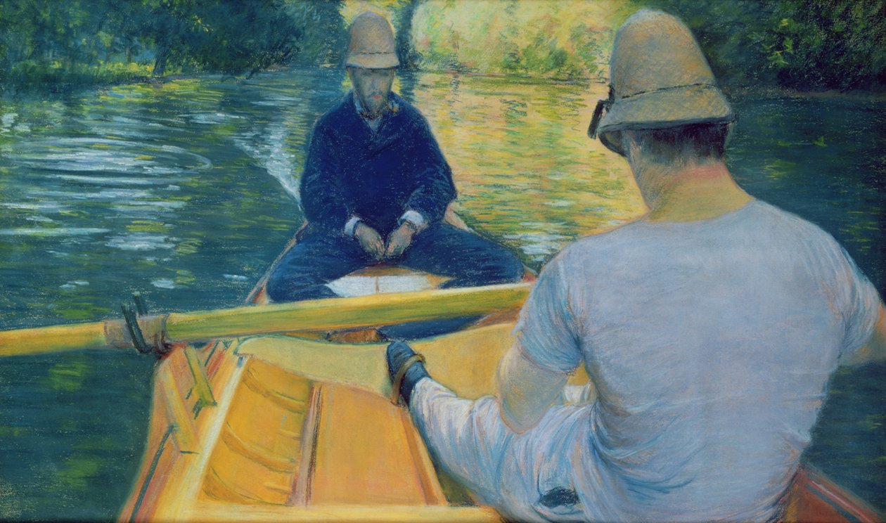 Yerres üzerinde kayıkçılar by Gustave Caillebotte