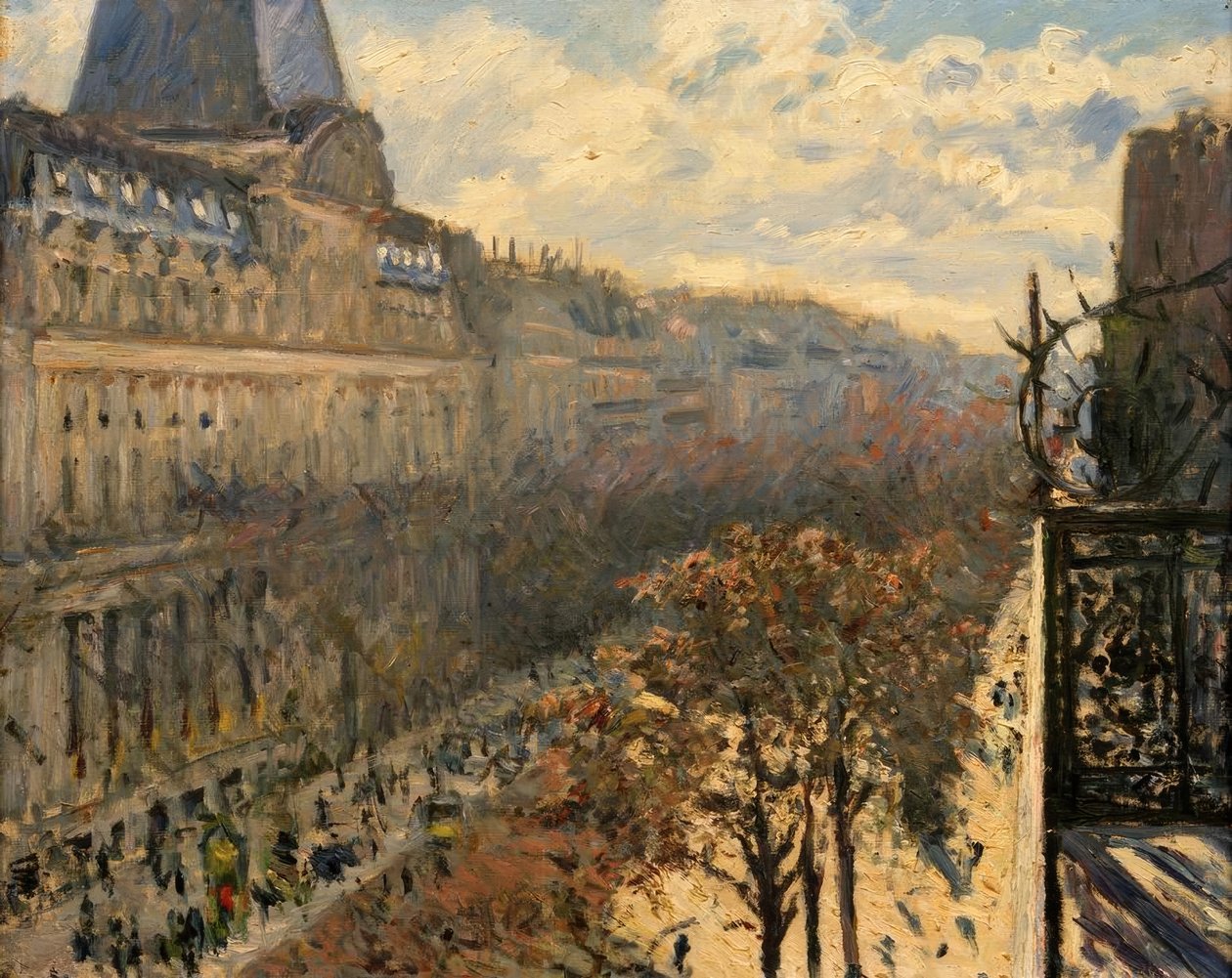 İtalyanlar Bulvarı by Gustave Caillebotte