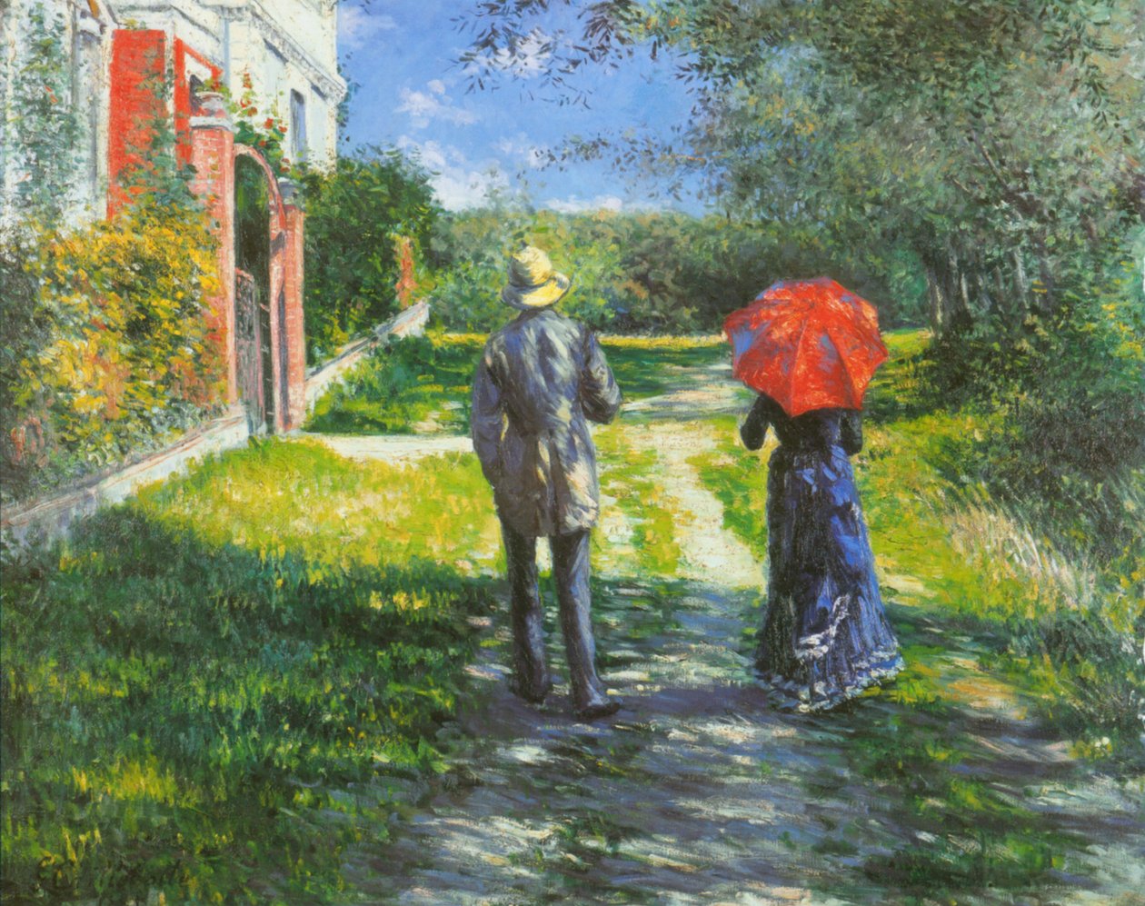 artan yol by Gustave Caillebotte