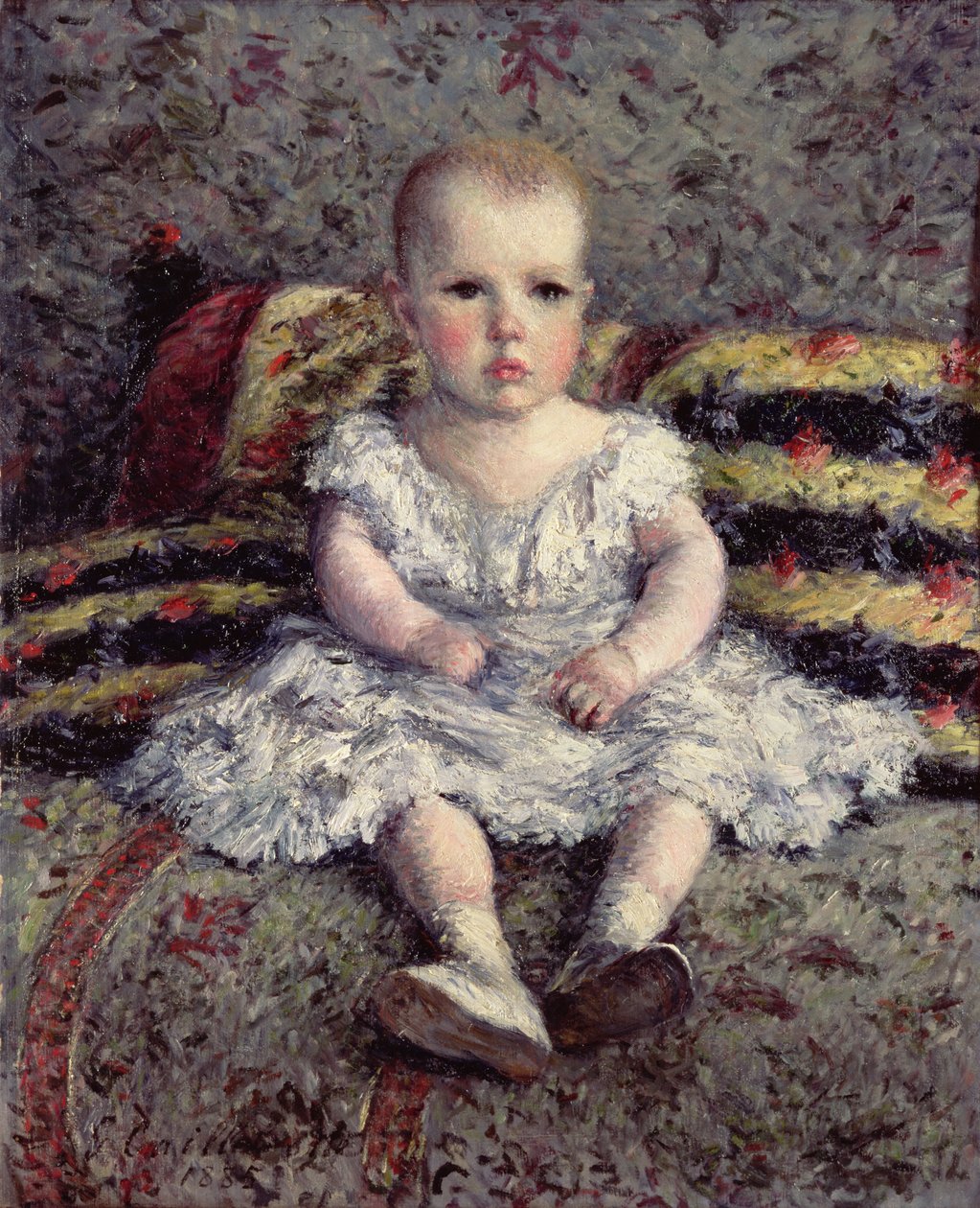 Kanepede oturan çocuk, 1885 by Gustave Caillebotte